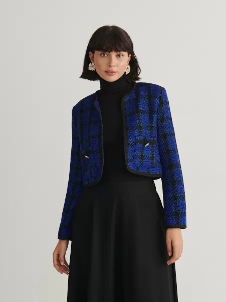 Donna Multicolore Cappotti E Giacche Blazer In Tweed Esclusivo Reserved