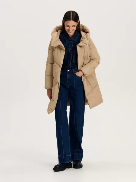 Ladies` Coat, Eco Aware, Br?zowy, Reserved Cappotti E Giacche Donna Marrone Esclusivo