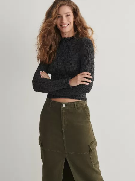 Donna Maglioni Ladies` Sweater Unico Grigio Reserved