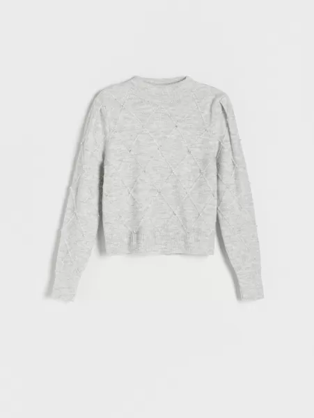 Maglioni Grigio Accattivante Donna Ladies` Sweater Reserved