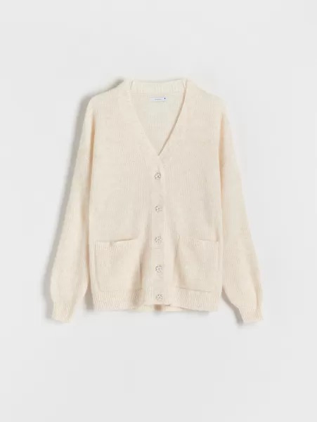Ladies` Sweater Panna Garantire Reserved Maglioni Donna