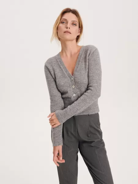 Ladies` Sweater Grigio Reserved Donna Maglioni Domanda
