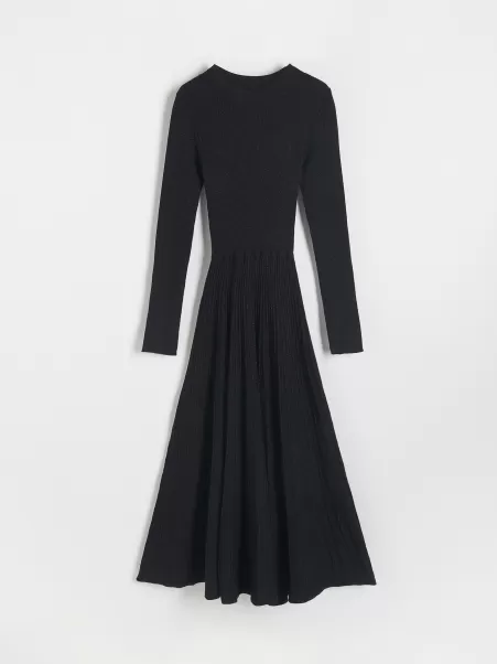 Donna Nero Maglieria Ladies` Dress Spesa Reserved