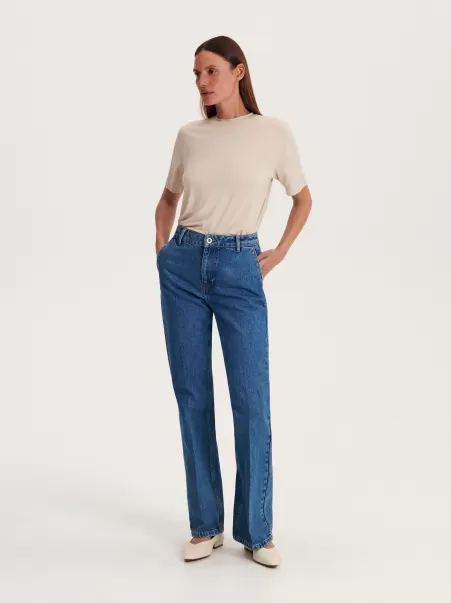 Blu Jeans Flare Jeans Esclusivo Reserved Donna