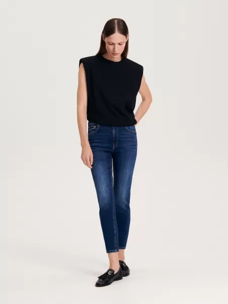 Jeans Donna Jeans Slim Push Up Reserved Acquistare Blu