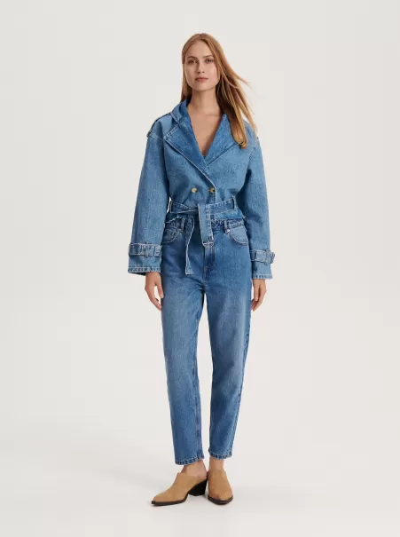 Jeans Mom Fit Acquistare Reserved Jeans Donna Blu