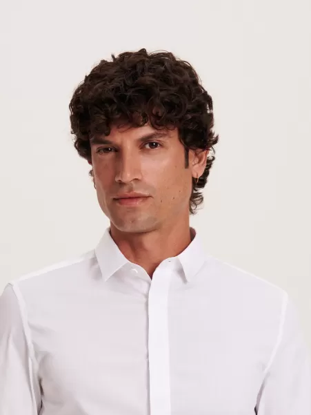 Bianco Camicie Camicia Slim Fit Economico Reserved Uomo