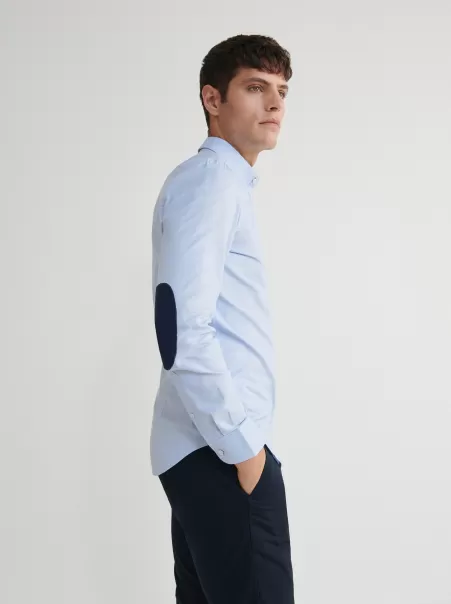 Reserved Moderno Camicia Slim Fit Blu Uomo Camicie