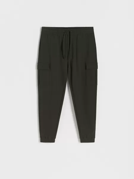 Pantaloni Cargo Slim Fit Uomo Pantaloni Reserved Verde-Marrone Domanda