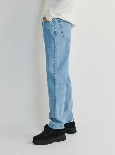 Uomo Reserved Popolarit�� Jeans Blu Jeans Regular Fit