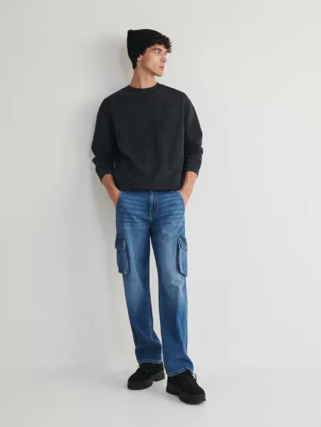 Uomo Blu Esclusivo Jeans Jeans Cargo Reserved