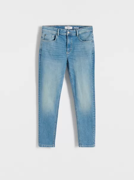 Jeans Blu Jeans Slim Con Effetto Slavato Offerta Reserved Uomo