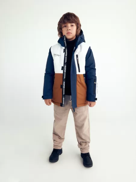 Blu Reserved Ragazzo Giacche, Cappotti Esclusivo Giacca Da Snowboard Isolante